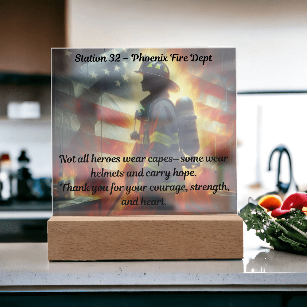 Honor, Heart & Heat – Personalized Firefighter Gift
