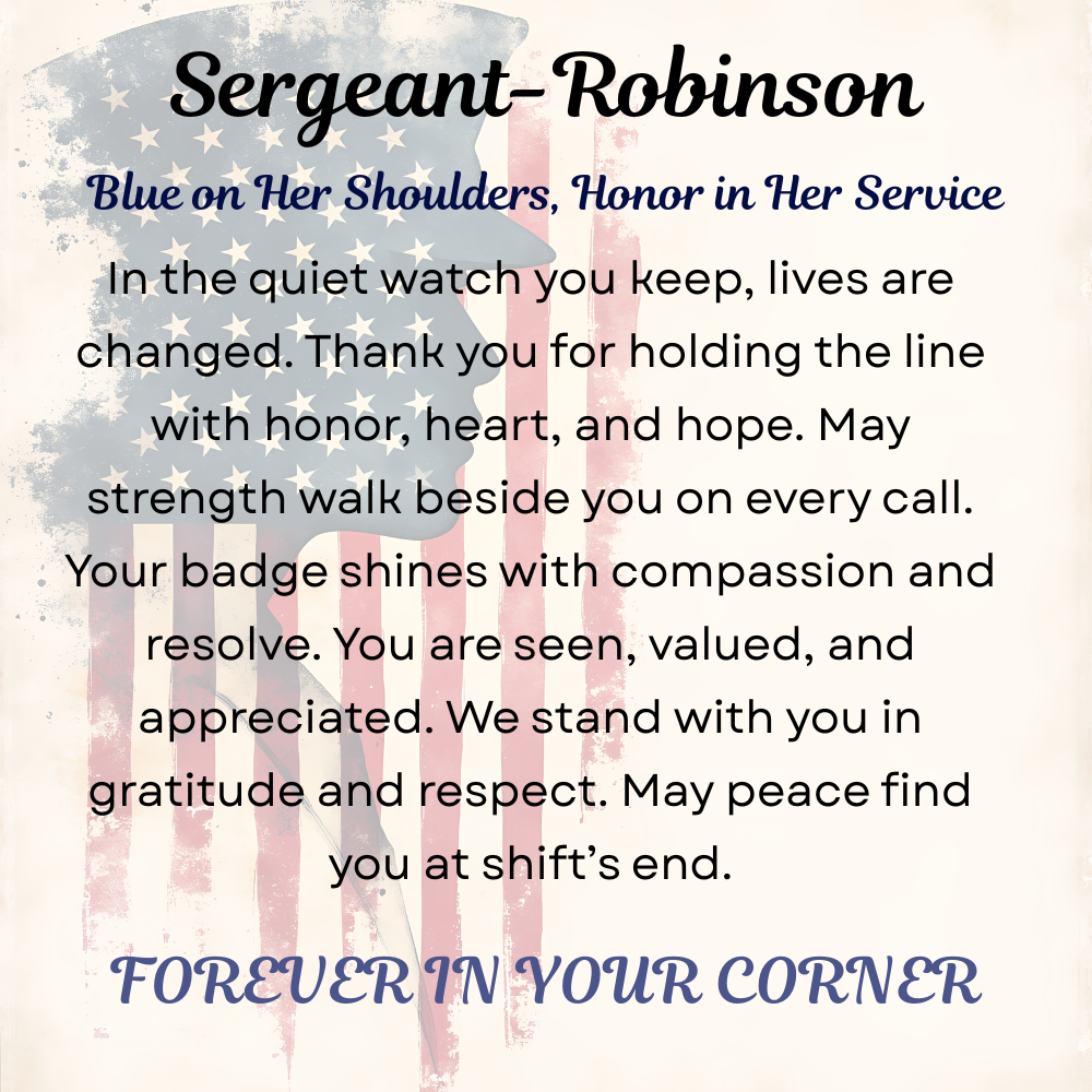 To My Hero in Blue-Policewoman – Alluring Necklace Gift