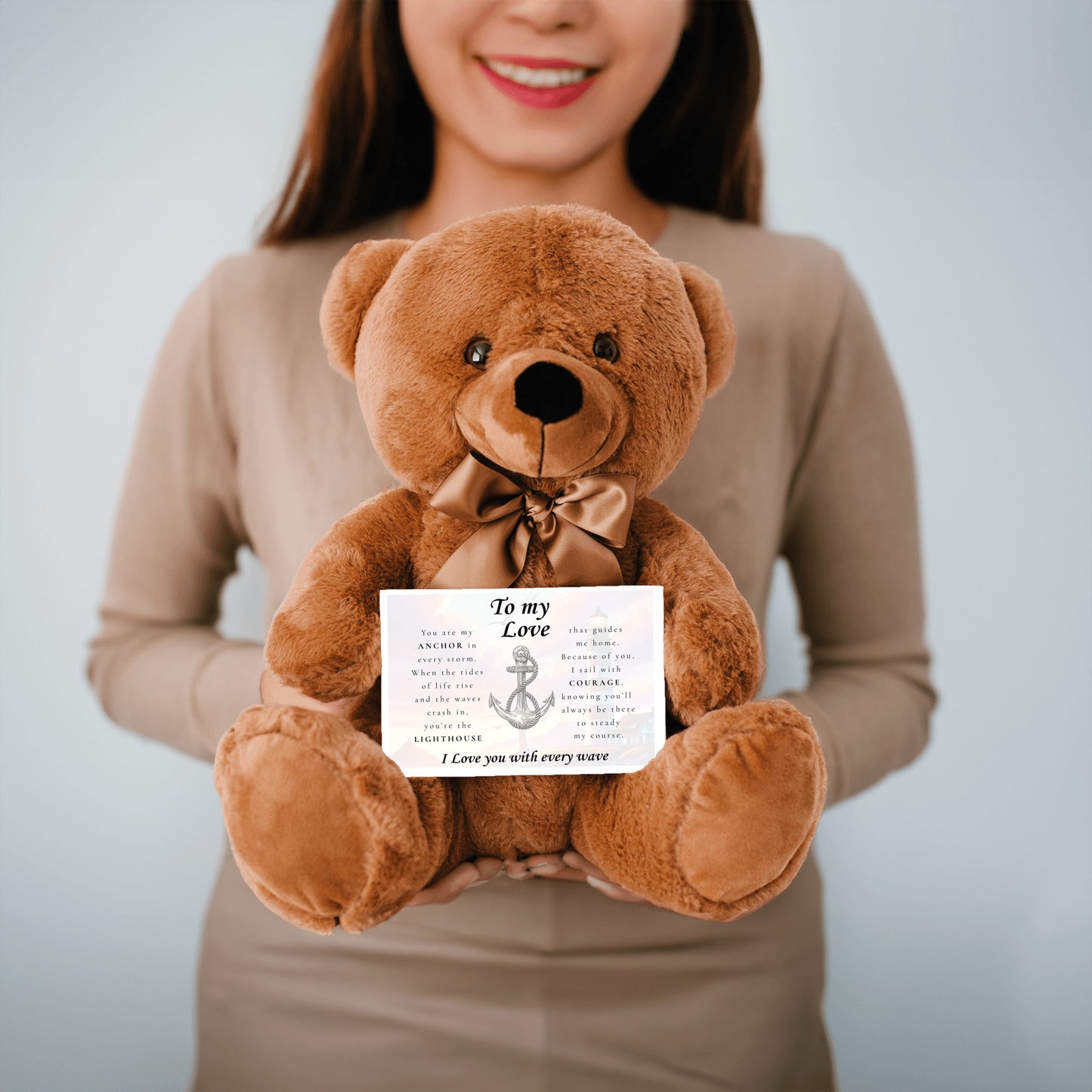 To My Love-"Anchor" Cuddly Plush Teddy Bear