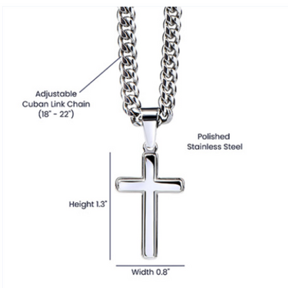 To Our Son "We Will Love You Forever" Cross Necklace