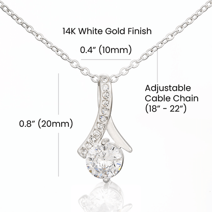 Beautiful Daughter Gift "I Love You Forever" Alluring Necklace