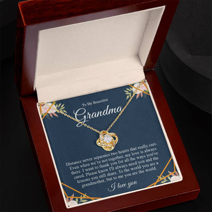 To My Beautiful Grandma | Love Knot Necklace