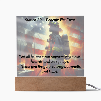 Honor, Heart & Heat – Personalized Firefighter Gift