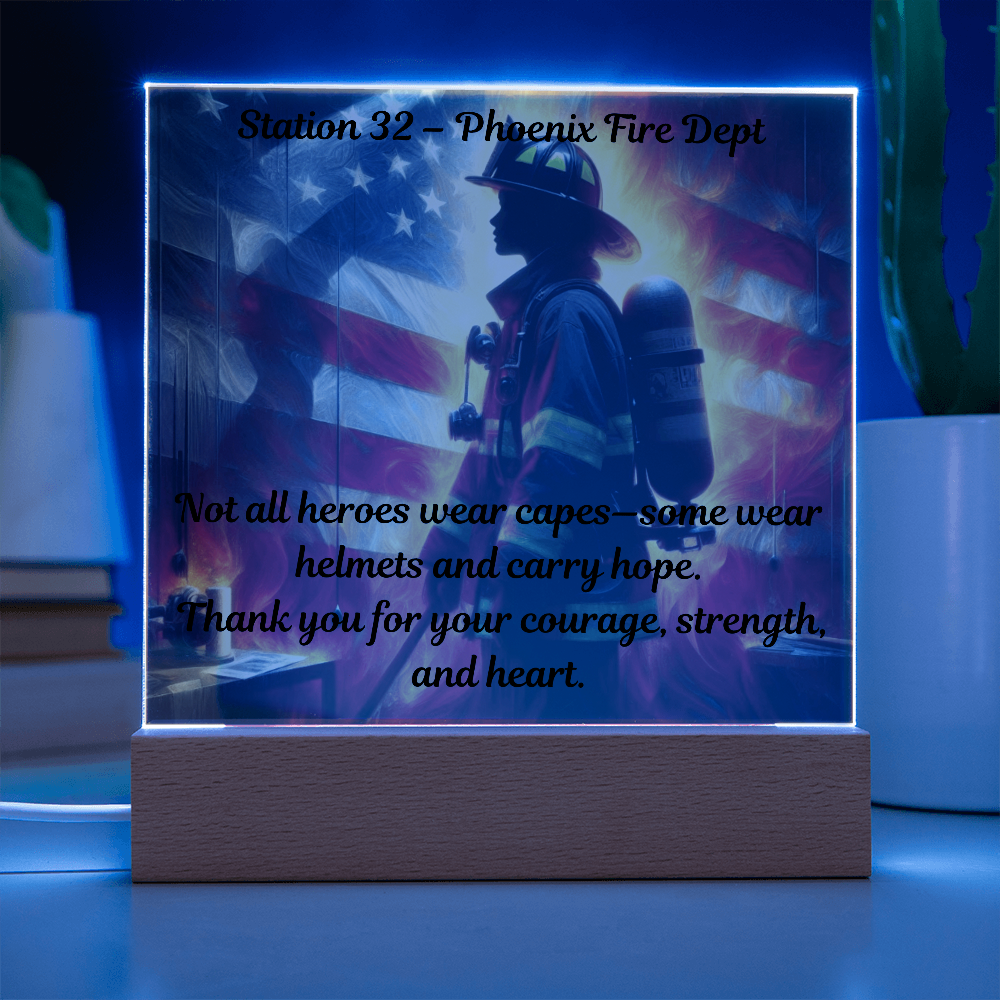 Honor, Heart & Heat – Personalized Firefighter Gift
