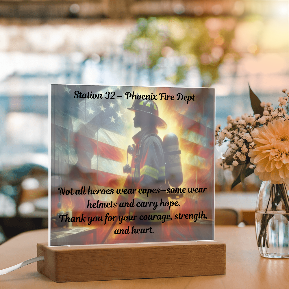Honor, Heart & Heat – Personalized Firefighter Gift