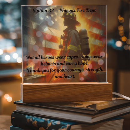 Honor, Heart & Heat – Personalized Firefighter Gift