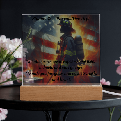 Honor, Heart & Heat – Personalized Firefighter Gift