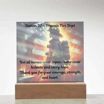 Honor, Heart & Heat – Personalized Firefighter Gift
