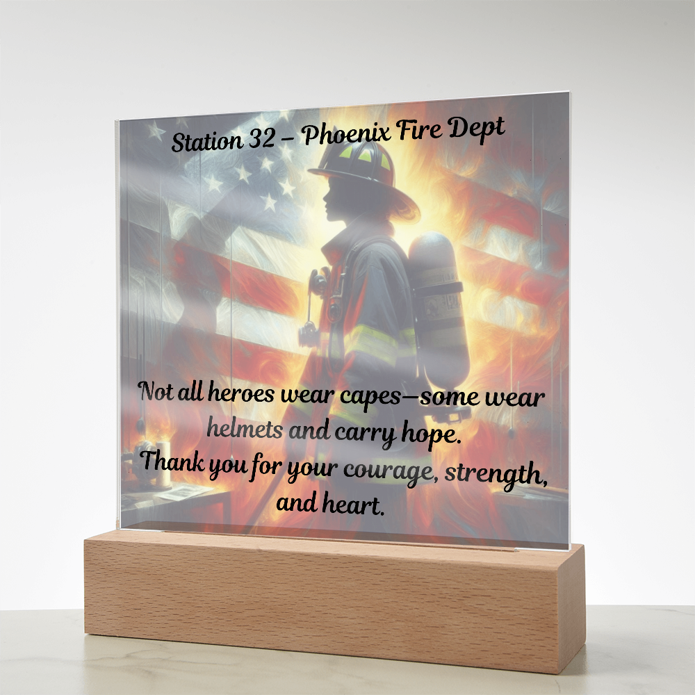 Honor, Heart & Heat – Personalized Firefighter Gift