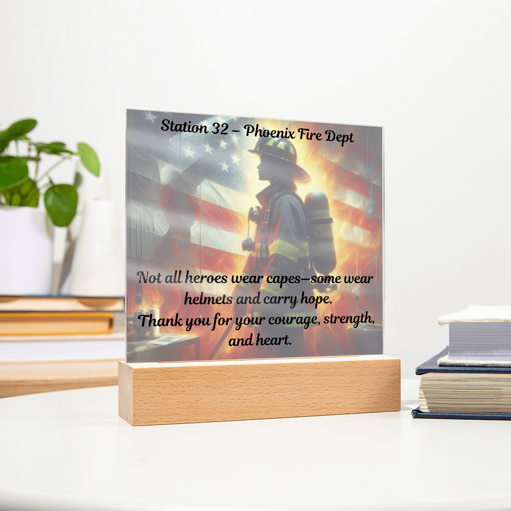 Honor, Heart & Heat – Personalized Firefighter Gift