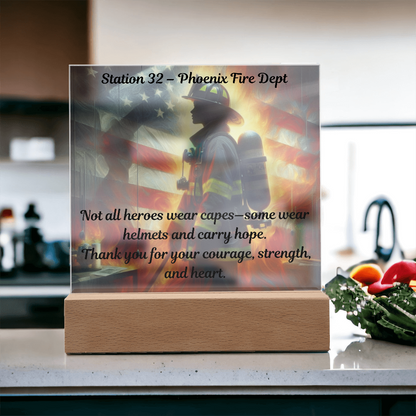 Honor, Heart & Heat – Personalized Firefighter Gift