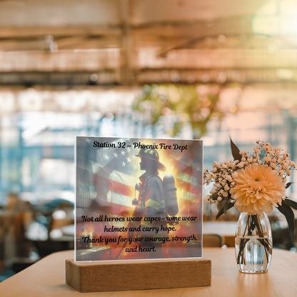 Honor, Heart & Heat – Personalized Firefighter Gift