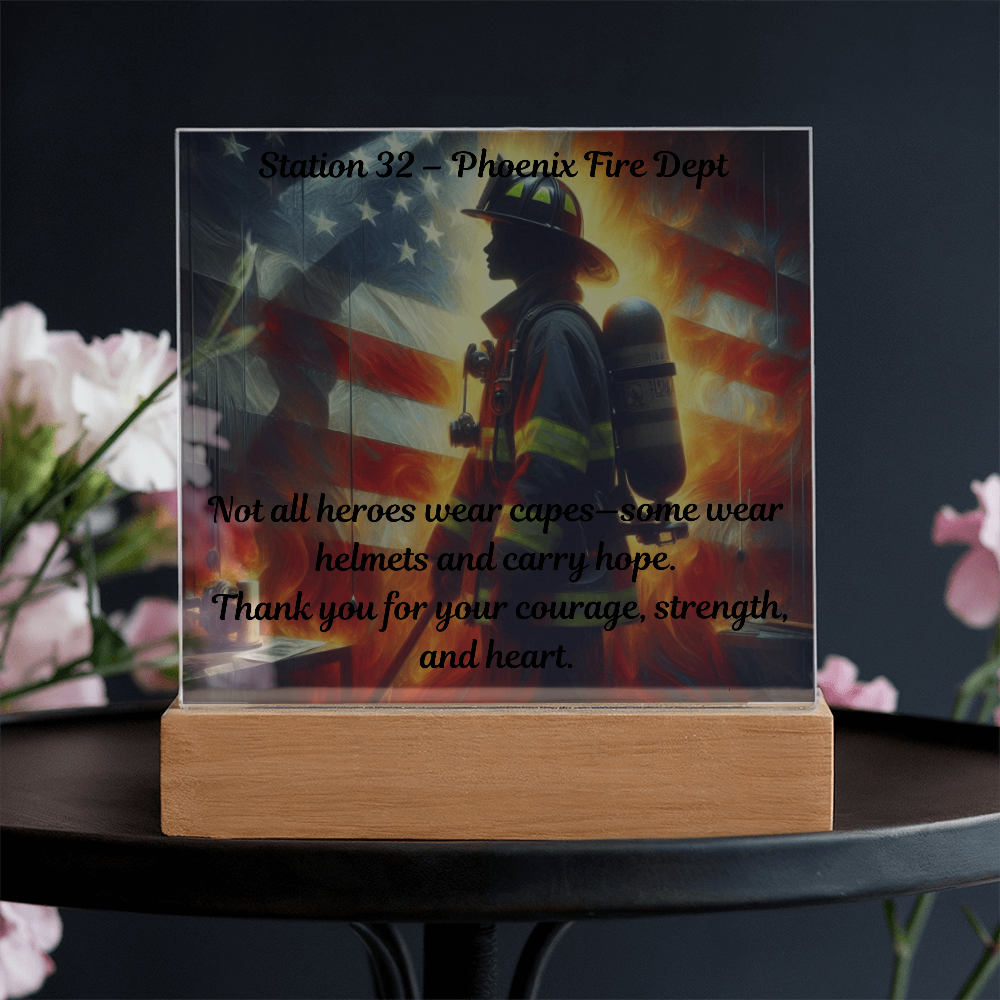 Honor, Heart & Heat – Personalized Firefighter Gift