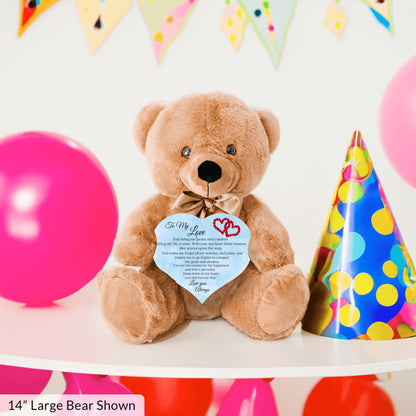 "To My Love" Cuddly Teddy Bear