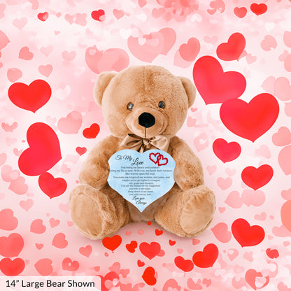 "To My Love" Cuddly Teddy Bear