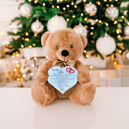 "To My Love" Cuddly Teddy Bear