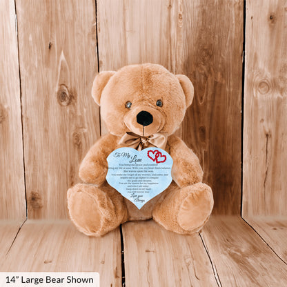 "To My Love" Cuddly Teddy Bear