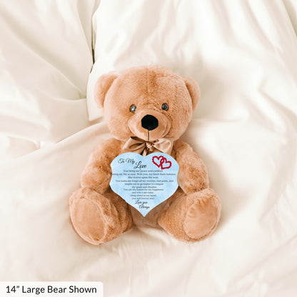 "To My Love" Cuddly Teddy Bear