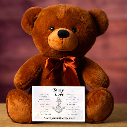 To My Love-"Anchor" Cuddly Plush Teddy Bear